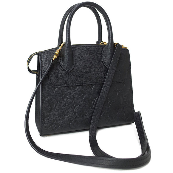 Louis Vuitton  Pont Black Black Empreinte Noir 2WAY MINI Neuf - Picture 1 of 5